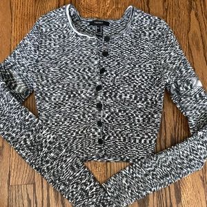 Grey and black long sleeve sweater size medium